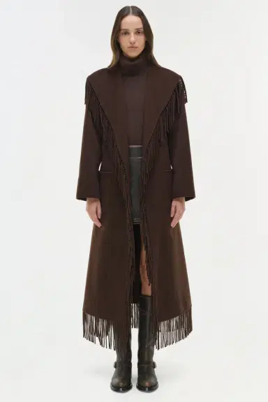 Simkhai Carrie Fringe Coat | Thumbnail 5 Simkhai Carrie Fringe Coat | Thumbnail 5