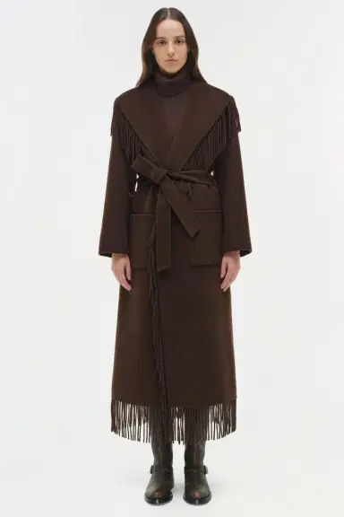 Simkhai Carrie Fringe Coat | Thumbnail 6 Simkhai Carrie Fringe Coat | Thumbnail 6