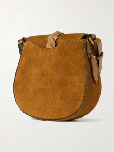 Isabel Marant Altay Small Leather-trimmed Suede Shoulder Bag | Thumbnail 3 Isabel Marant Altay Small Leather-trimmed Suede Shoulder Bag | Thumbnail 3
