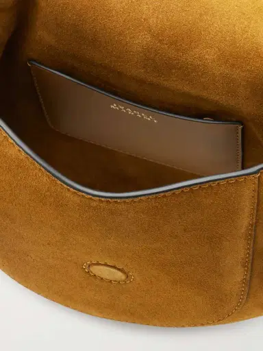 Isabel Marant Altay Small Leather-trimmed Suede Shoulder Bag | Thumbnail 5 Isabel Marant Altay Small Leather-trimmed Suede Shoulder Bag | Thumbnail 5