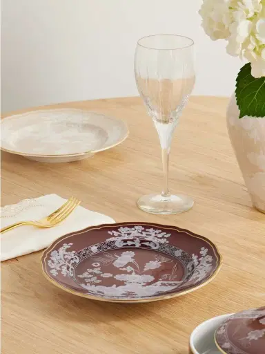 GINORI 1735 Gold-plated Porcelain Dessert Plate | Thumbnail 2 GINORI 1735 Gold-plated Porcelain Dessert Plate | Thumbnail 2