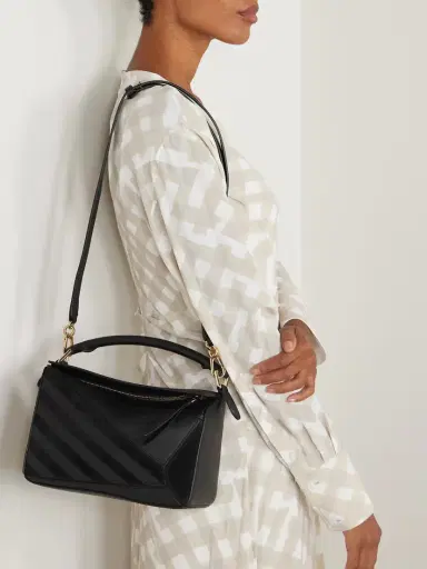 Loewe Puzzle Small Suede-trimmed Leather Shoulder Bag | Thumbnail 6 Loewe Puzzle Small Suede-trimmed Leather Shoulder Bag | Thumbnail 6