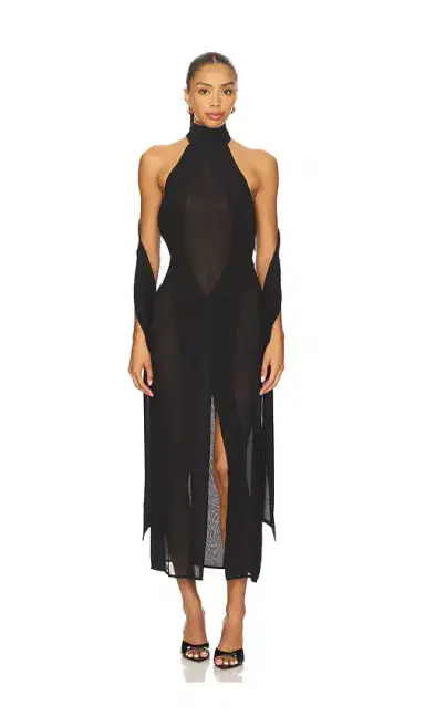 GUIZIO Koemi Sheer Panel Dress | Thumbnail 1 GUIZIO Koemi Sheer Panel Dress | Thumbnail 1