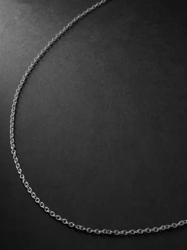 Carolina Bucci Rollò White Gold Chain Necklace - Men | Thumbnail 1 Carolina Bucci Rollò White Gold Chain Necklace - Men | Thumbnail 1
