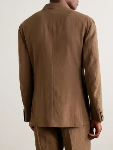 dunhill Cavendish Double-Breasted Linen Suit Jacket - Men | Thumbnail 3 dunhill Cavendish Double-Breasted Linen Suit Jacket - Men | Thumbnail 3