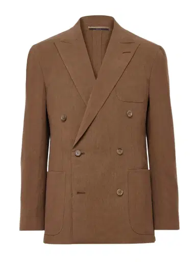dunhill Cavendish Double-Breasted Linen Suit Jacket - Men | Thumbnail 1 dunhill Cavendish Double-Breasted Linen Suit Jacket - Men | Thumbnail 1