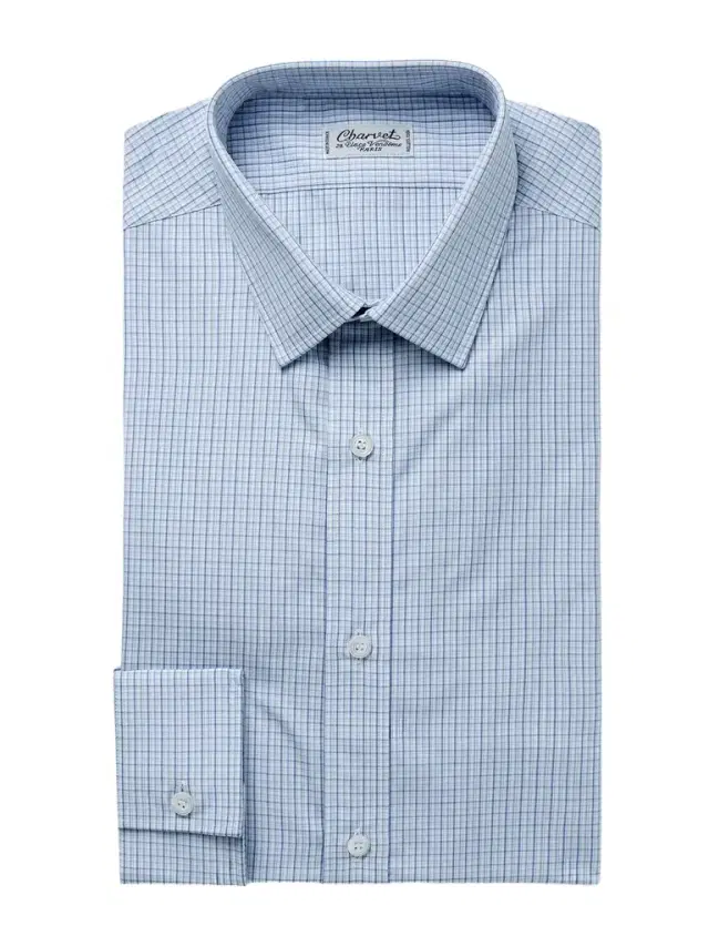 Checked Cotton-Poplin Shirt - Men Checked Cotton-Poplin Shirt - Men