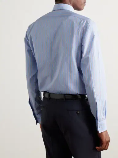 Charvet Striped Cotton-Poplin Shirt - Men | Thumbnail 3 Charvet Striped Cotton-Poplin Shirt - Men | Thumbnail 3