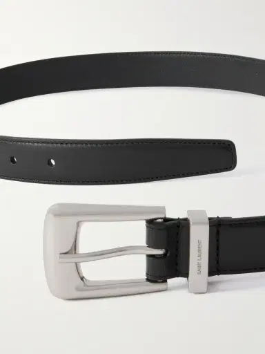 Saint Laurent 2cm Leather Belt - Men | Thumbnail 2 Saint Laurent 2cm Leather Belt - Men | Thumbnail 2
