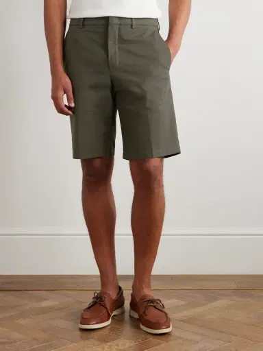 Loro Piana Jarno Straight-Leg Stretch-Cotton Bermuda Shorts - Men | Thumbnail 3 Loro Piana Jarno Straight-Leg Stretch-Cotton Bermuda Shorts - Men | Thumbnail 3