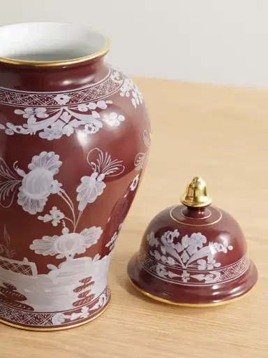 GINORI 1735 Potiche Gold-plated Porcelain Vase | Thumbnail 3 GINORI 1735 Potiche Gold-plated Porcelain Vase | Thumbnail 3