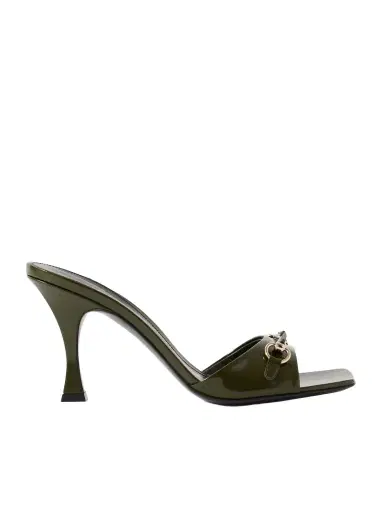 Gucci Selene Horsebit-embellished Patent-leather Mules | Thumbnail 1 Gucci Selene Horsebit-embellished Patent-leather Mules | Thumbnail 1