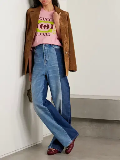Gucci Oversized Printed Cotton-jersey T-shirt | Thumbnail 2 Gucci Oversized Printed Cotton-jersey T-shirt | Thumbnail 2