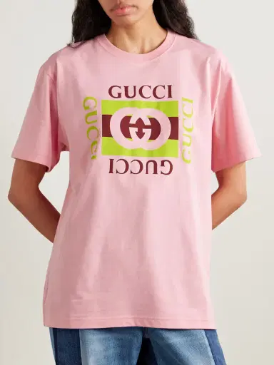 Gucci Oversized Printed Cotton-jersey T-shirt | Thumbnail 3 Gucci Oversized Printed Cotton-jersey T-shirt | Thumbnail 3
