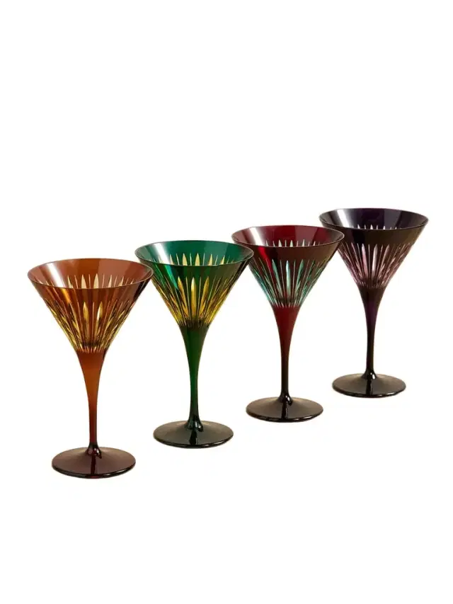 Prism Set Of Four Martini Glasses Prism Set Of Four Martini Glasses