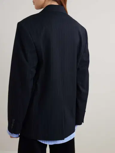 Acne Studios Layered Striped Twill Blazer | Thumbnail 4 Acne Studios Layered Striped Twill Blazer | Thumbnail 4