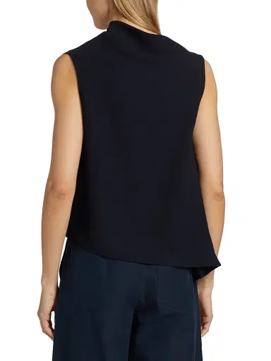Vince Women's Draped Asymmetric A-Line Top - Coastal - Size XS | Thumbnail 5 Vince Women's Draped Asymmetric A-Line Top - Coastal - Size XS | Thumbnail 5