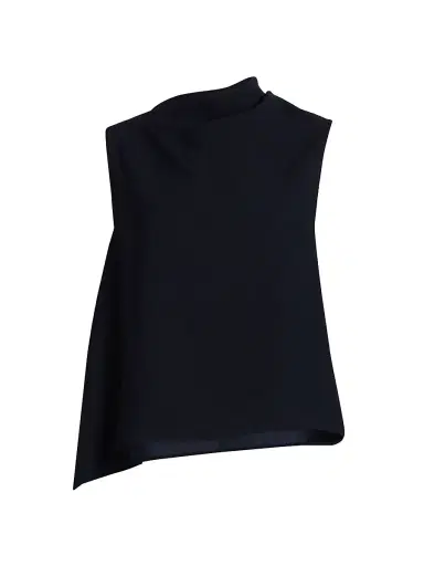Vince Women's Draped Asymmetric A-Line Top - Coastal - Size XS | Thumbnail 1 Vince Women's Draped Asymmetric A-Line Top - Coastal - Size XS | Thumbnail 1