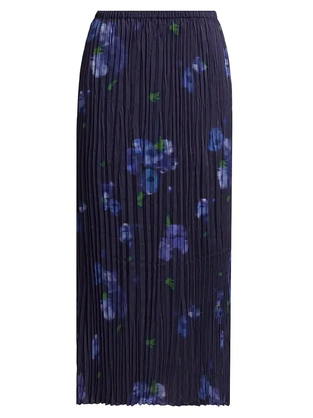 Women's Poppy Blur Crushed Column Midi-Skirt - Midnight Women's Poppy Blur Crushed Column Midi-Skirt - Midnight