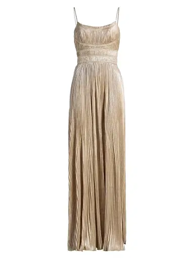 Ulla Johnson Women's The Reine Plisse Pleated Gown - Opal | Thumbnail 1 Ulla Johnson Women's The Reine Plisse Pleated Gown - Opal | Thumbnail 1