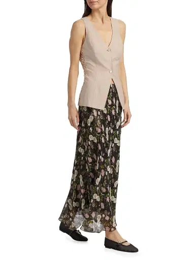 Cami NYC Women's Sabella Linen-Cotton Vest - Cannoli | Thumbnail 2 Cami NYC Women's Sabella Linen-Cotton Vest - Cannoli | Thumbnail 2
