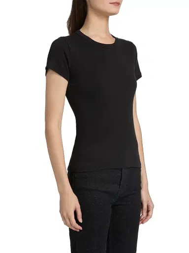 Leset Women's Nando Slim Fit Cotton T-Shirt - Black | Thumbnail 11 Leset Women's Nando Slim Fit Cotton T-Shirt - Black | Thumbnail 11
