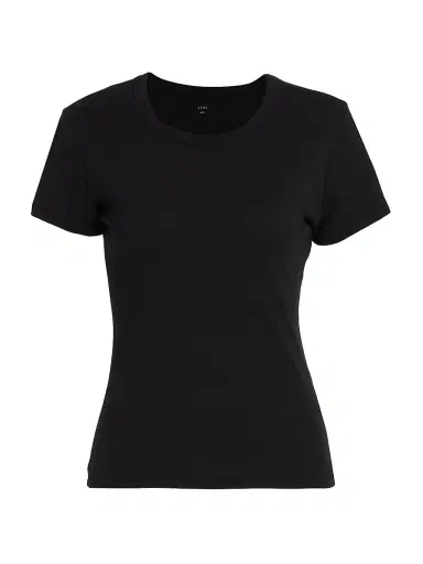 Leset Women's Nando Slim Fit Cotton T-Shirt - Black | Thumbnail 8 Leset Women's Nando Slim Fit Cotton T-Shirt - Black | Thumbnail 8