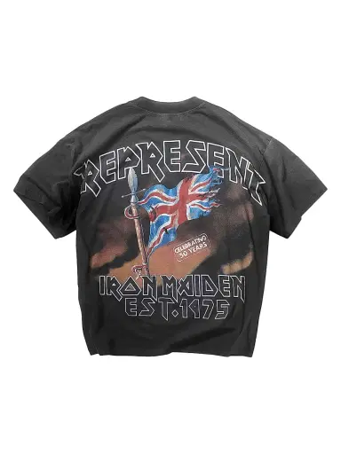 Represent Men's Iron Maiden Steed T-Shirt - Stained Black | Thumbnail 3 Represent Men's Iron Maiden Steed T-Shirt - Stained Black | Thumbnail 3