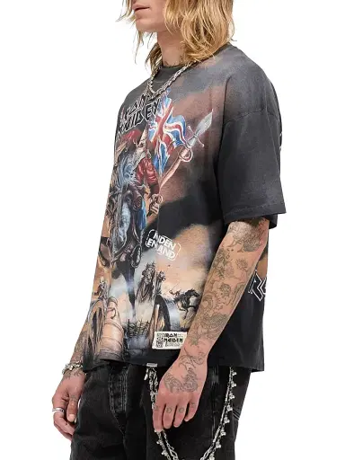 Represent Men's Iron Maiden Steed T-Shirt - Stained Black | Thumbnail 5 Represent Men's Iron Maiden Steed T-Shirt - Stained Black | Thumbnail 5