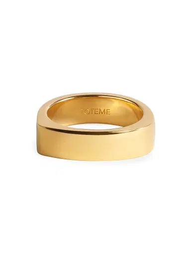 Toteme Women's 18kt Gold-Plated Signature Ring - Gold | Thumbnail 2 Toteme Women's 18kt Gold-Plated Signature Ring - Gold | Thumbnail 2