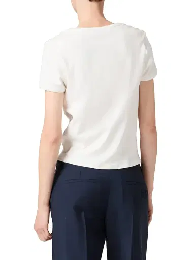 Miu Miu Women's Petit Bateau X Stretch Jersey Regular T-Shirt | Thumbnail 3 Miu Miu Women's Petit Bateau X Stretch Jersey Regular T-Shirt | Thumbnail 3