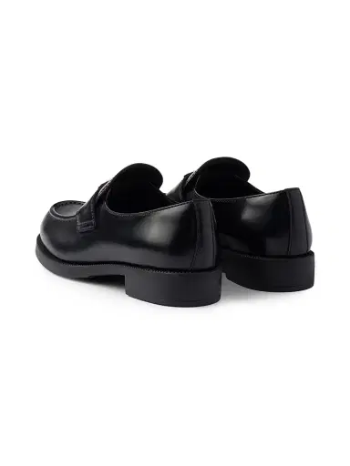 Prada Women's Brushed Leather Loafers | Thumbnail 3 Prada Women's Brushed Leather Loafers | Thumbnail 3