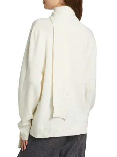 MM6 MAISON MARGIELA Women's Tieneck Virgin Wool-Blend Cardigan | Thumbnail 5 MM6 MAISON MARGIELA Women's Tieneck Virgin Wool-Blend Cardigan | Thumbnail 5