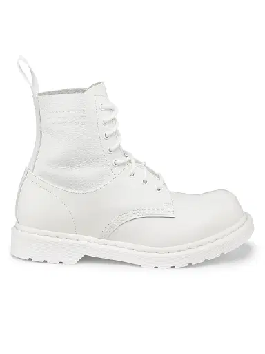 MM6 Maison Margiela Men's Dr. Martens x Eye No Steel Toe Trunk Combat Boots - Vintage White | Thumbnail 1 MM6 Maison Margiela Men's Dr. Martens x Eye No Steel Toe Trunk Combat Boots - Vintage White | Thumbnail 1