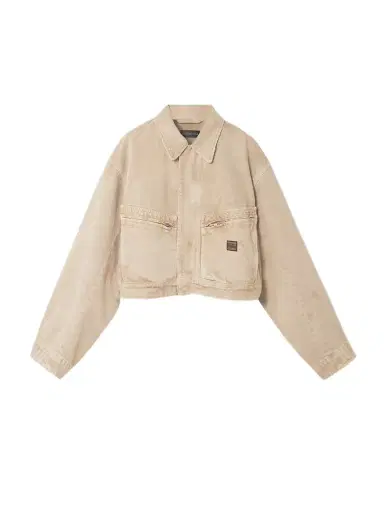 Balenciaga Cropped Distressed Appliquéd Denim Jacket | Thumbnail 1 Balenciaga Cropped Distressed Appliquéd Denim Jacket | Thumbnail 1