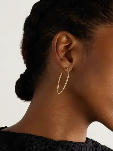 David Yurman Cablespira® 18-karat Gold Hoop Earrings | Thumbnail 2 David Yurman Cablespira® 18-karat Gold Hoop Earrings | Thumbnail 2