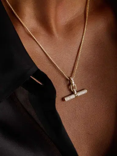 David Yurman Dy Madison® 18-karat Gold Diamond Pendant | Thumbnail 2 David Yurman Dy Madison® 18-karat Gold Diamond Pendant | Thumbnail 2
