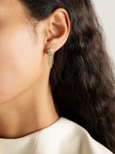 Yvonne Léon Poulpes 9-karat Gold Diamond Earrings | Thumbnail 2 Yvonne Léon Poulpes 9-karat Gold Diamond Earrings | Thumbnail 2