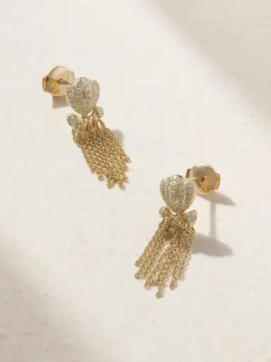 Yvonne Léon Poulpes 9-karat Gold Diamond Earrings | Thumbnail 1 Yvonne Léon Poulpes 9-karat Gold Diamond Earrings | Thumbnail 1