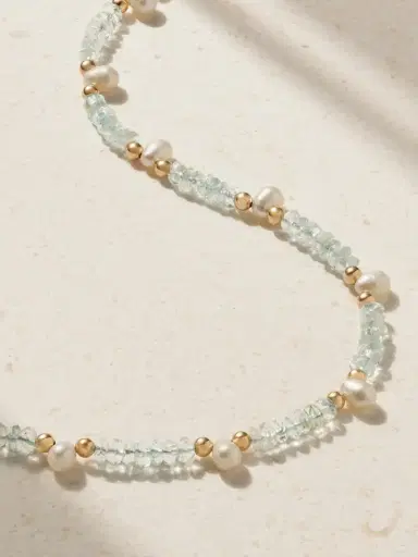 JIA JIA , Aquamarine And Pearl Necklace | Thumbnail 4 JIA JIA , Aquamarine And Pearl Necklace | Thumbnail 4