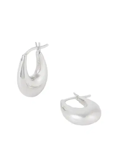 Sophie Buhai Small Etruscan Silver Hoop Earrings | Thumbnail 1 Sophie Buhai Small Etruscan Silver Hoop Earrings | Thumbnail 1