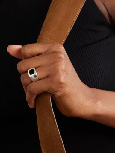 Sophie Buhai Godfather Silver Onyx Ring | Thumbnail 2 Sophie Buhai Godfather Silver Onyx Ring | Thumbnail 2