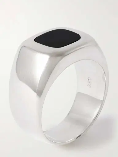 Sophie Buhai Godfather Silver Onyx Ring | Thumbnail 4 Sophie Buhai Godfather Silver Onyx Ring | Thumbnail 4