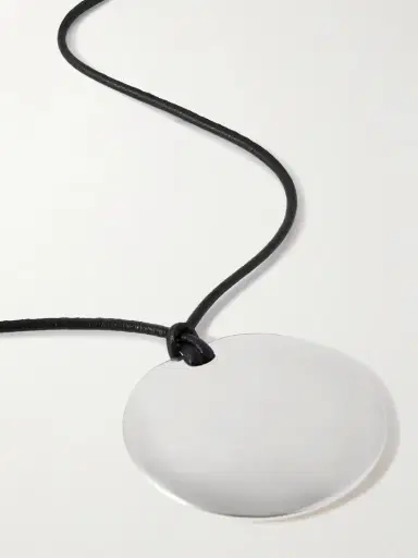 Sophie Buhai Medium Full Moon Cord And Silver Necklace | Thumbnail 4 Sophie Buhai Medium Full Moon Cord And Silver Necklace | Thumbnail 4