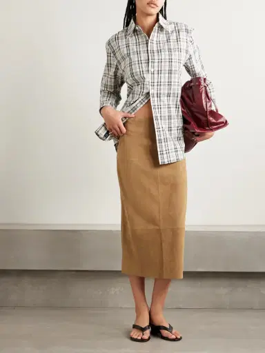 Proenza Schouler Nadia Suede Midi Skirt | Thumbnail 2 Proenza Schouler Nadia Suede Midi Skirt | Thumbnail 2