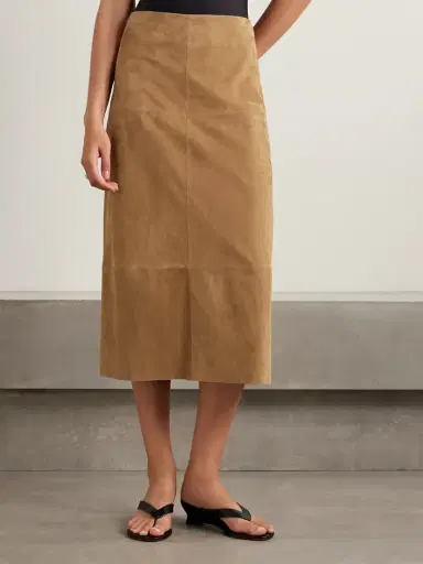 Proenza Schouler Nadia Suede Midi Skirt | Thumbnail 3 Proenza Schouler Nadia Suede Midi Skirt | Thumbnail 3