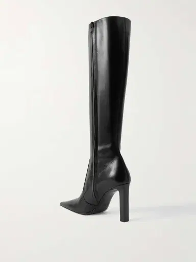 Saint Laurent Francoise Glossed-leather Knee Boots | Thumbnail 3 Saint Laurent Francoise Glossed-leather Knee Boots | Thumbnail 3
