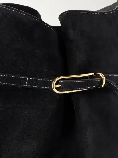 Liffner Buckled Suede Bucket Bag | Thumbnail 4 Liffner Buckled Suede Bucket Bag | Thumbnail 4