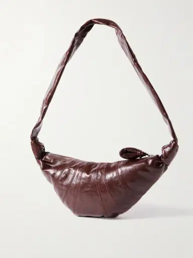 Lemaire Croissant Small Paneled Coated-canvas Shoulder Bag | Thumbnail 3 Lemaire Croissant Small Paneled Coated-canvas Shoulder Bag | Thumbnail 3