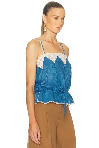 Chloé Silk Roses Jacquard Top | Thumbnail 2 Chloé Silk Roses Jacquard Top | Thumbnail 2